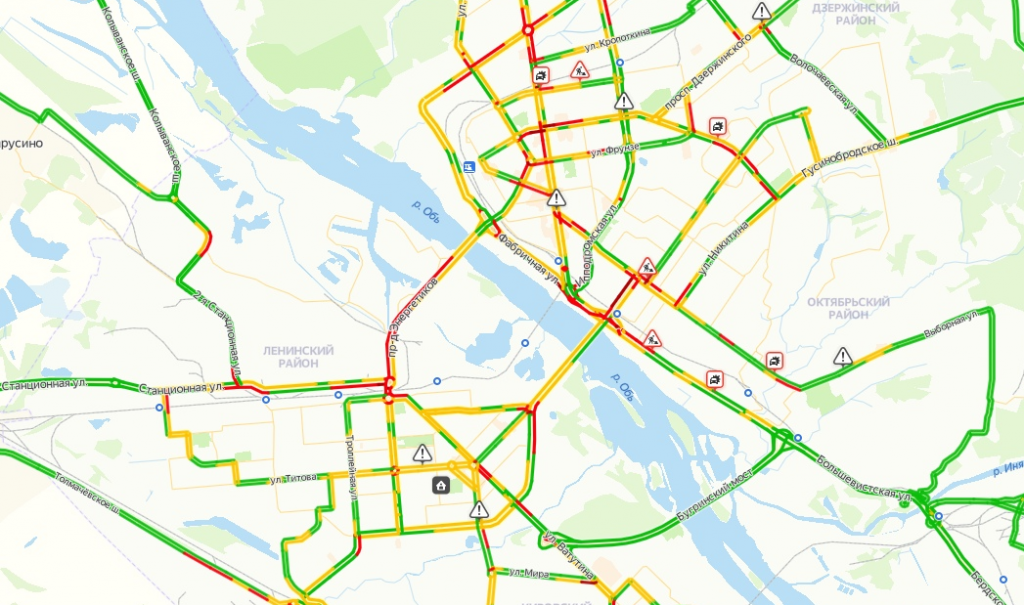 Карта ульяновска пробки онлайн