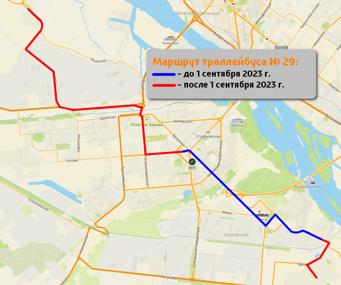 Схема дорог новосибирска