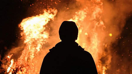 В садовом обществе под Новосибирском произошел пожар в частном доме