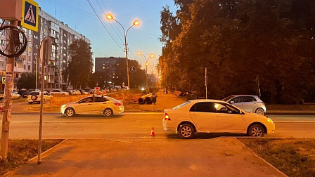 В Новосибирске водитель «Тойоты» сбил маленького велосипедиста