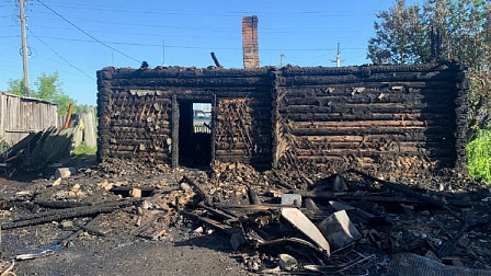 В Новосибирской области в горящем доме погибла семья с двумя детьми