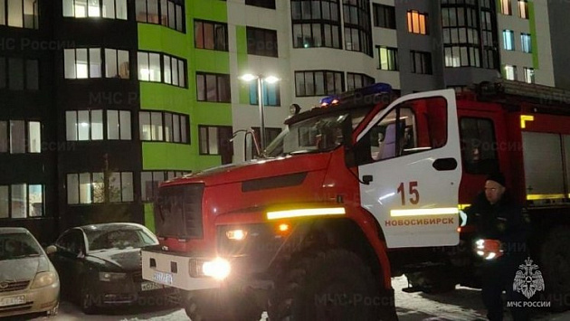 В Новосибирске загорелась квартира из-за замыкания электропроводки на потолке