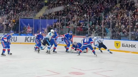 Хоккейная «Сибирь» уступила в выездном матче питерскому СКА со счётом 2:3