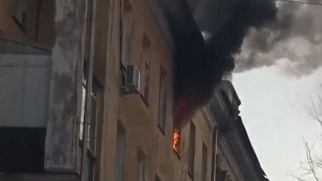 Пожар в общежитии произошел на улице Народной в Новосибирске