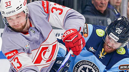 Невероятный камбэк «Спартака» завершился обидным проигрышем хоккейной «Сибири»