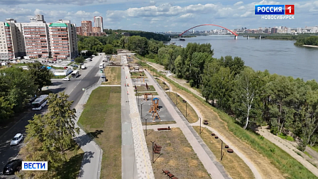 В Новосибирске готовят к сдаче новый парк «Чемской берег» в Кировском районе