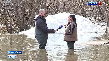 Дачное общество ушло под воду в Первомайском районе Новосибирска