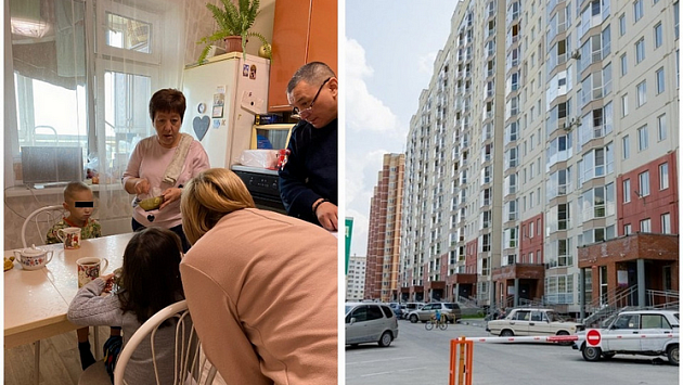 Неизвестный мужчина подкинул двоих детей в подъезд жилого дома в Новосибирске