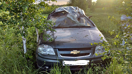 В Новосибирской области перевернувшийся автомобиль убил своего водителя