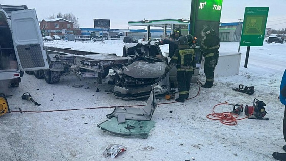 На Советском шоссе под Новосибирском двое мужчин погибли в жёсткой автоаварии